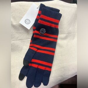 NWT TORY BURCH Striped Merino Gloves